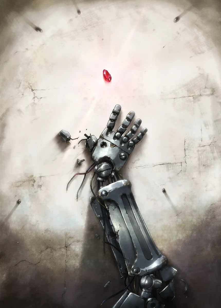 Automail's Grasp metal poster artwork