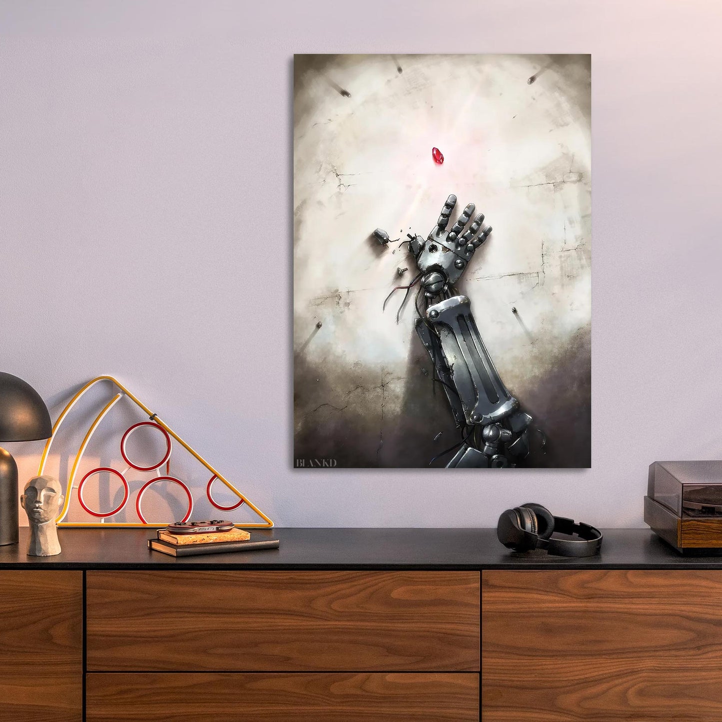 Automail's Grasp metal poster