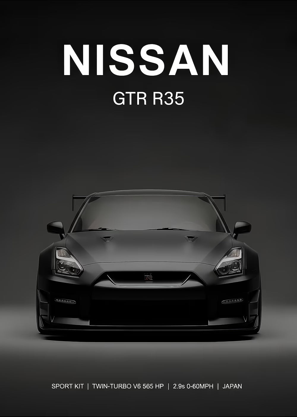 Nissan GTR R35 metal wall art