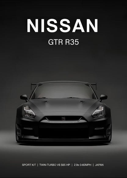 Nissan GTR R35 metal wall art