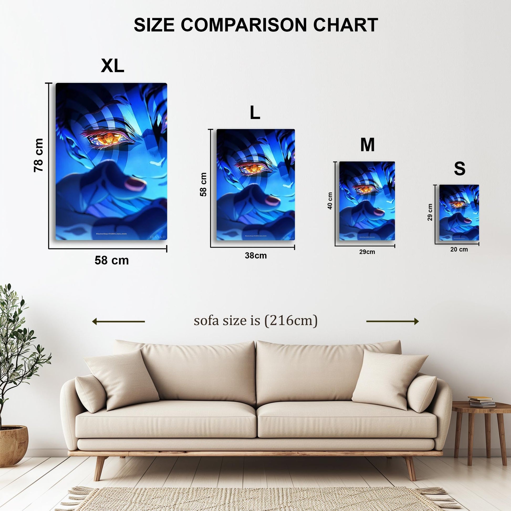 Demon Slayer Infinity Castle metal poster