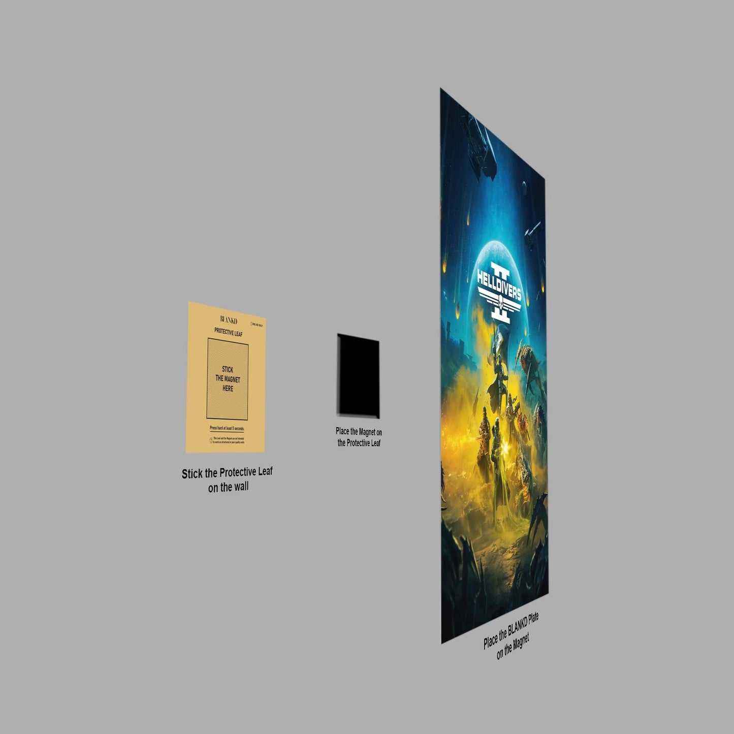 Galactic War Super Earth metal poster
