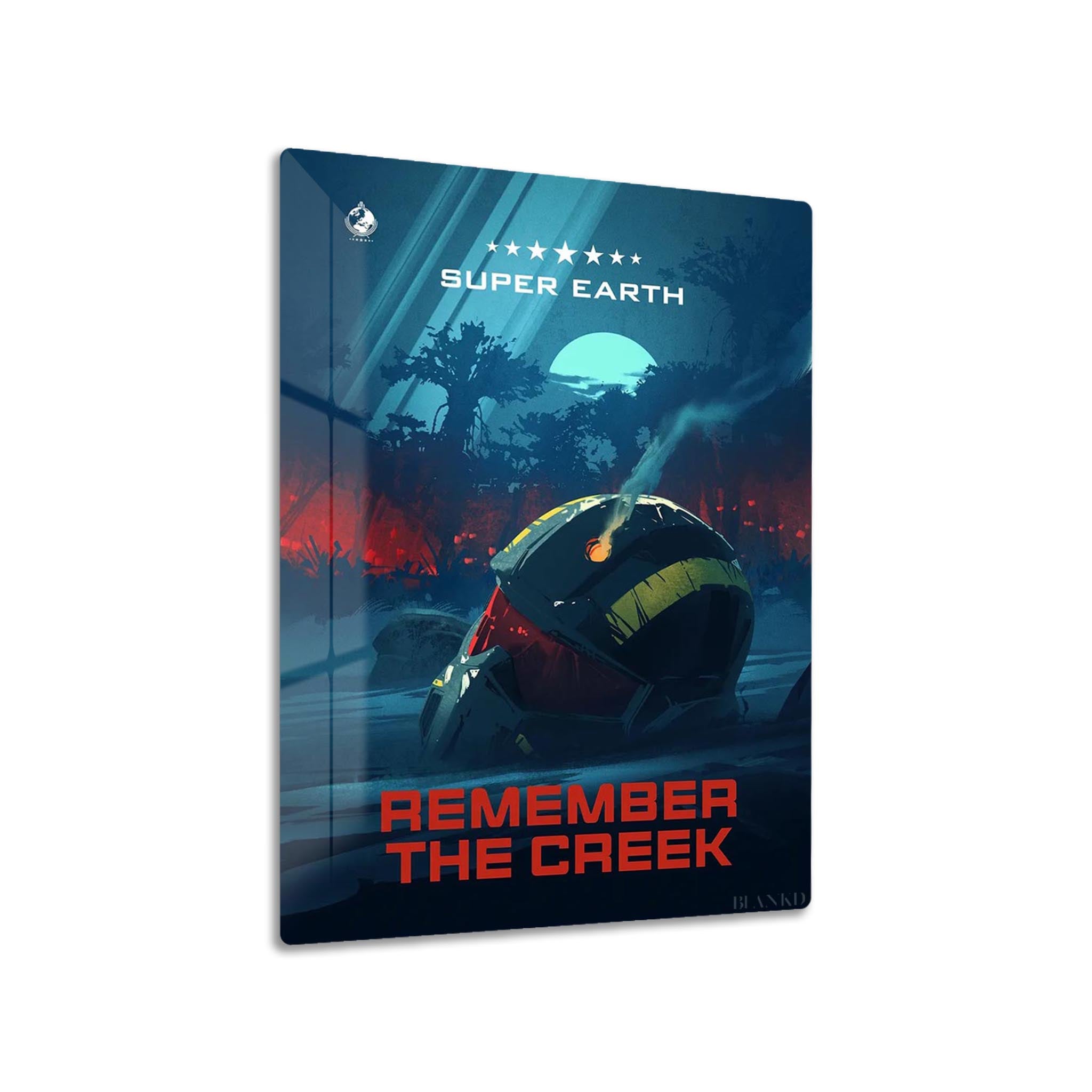 Remember the Creek metal poster