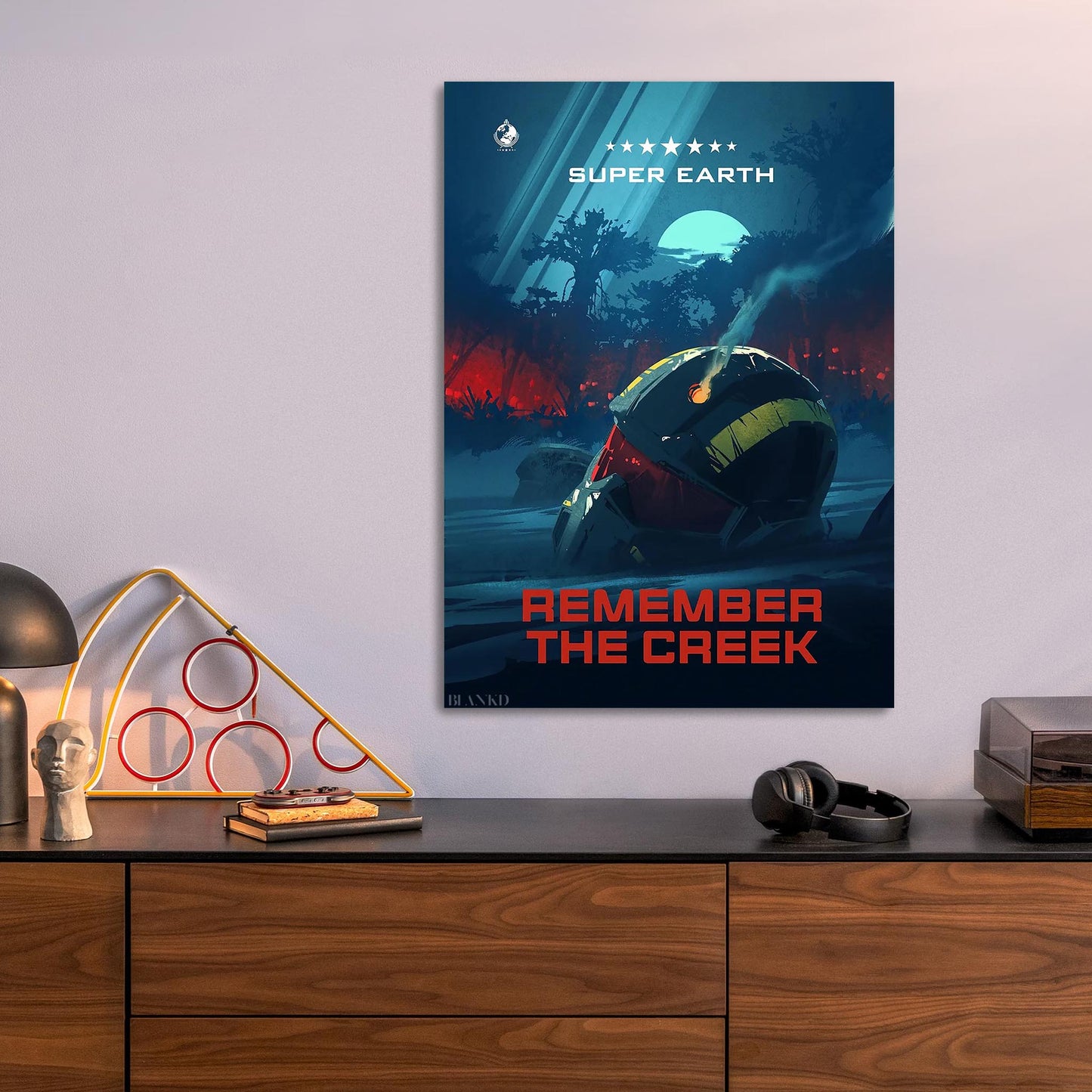 Remember the Creek metal poster