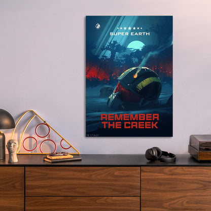 Remember the Creek metal poster
