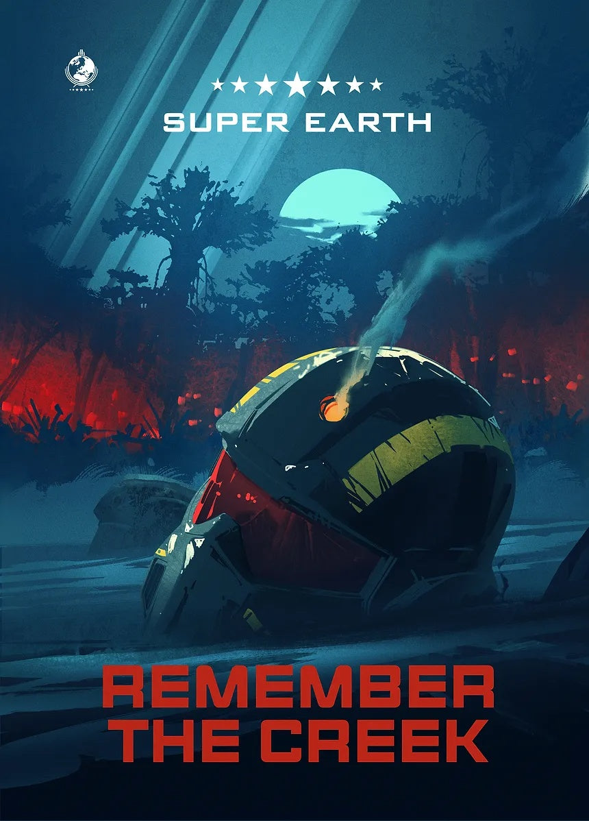 Remember the Creek metal poster artwork