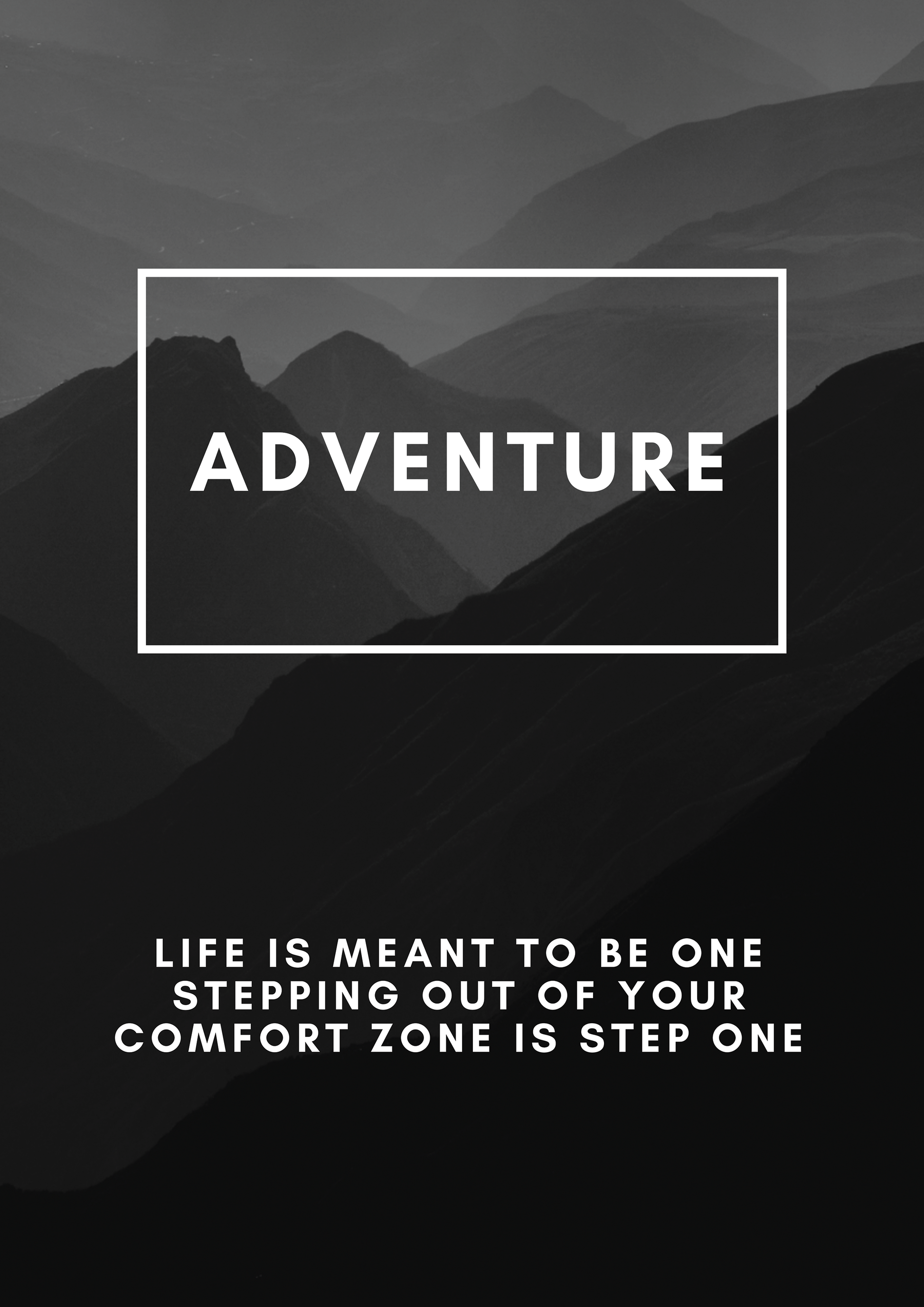 Adventure metal poster artwork