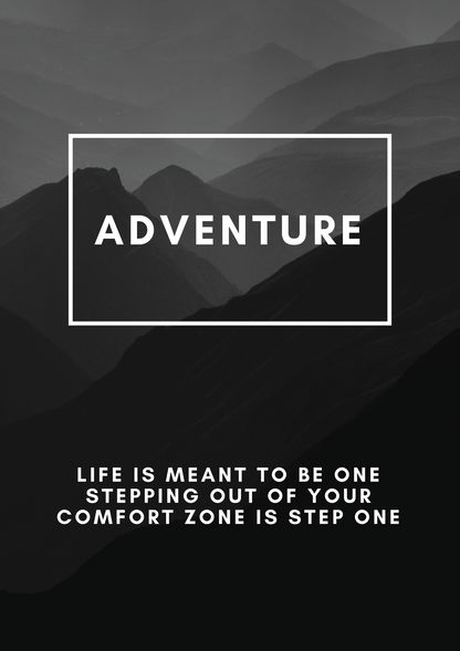 Adventure metal poster artwork