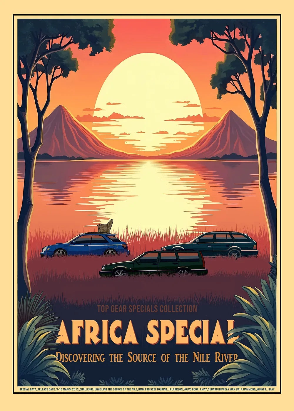 Africa metal poster artwork