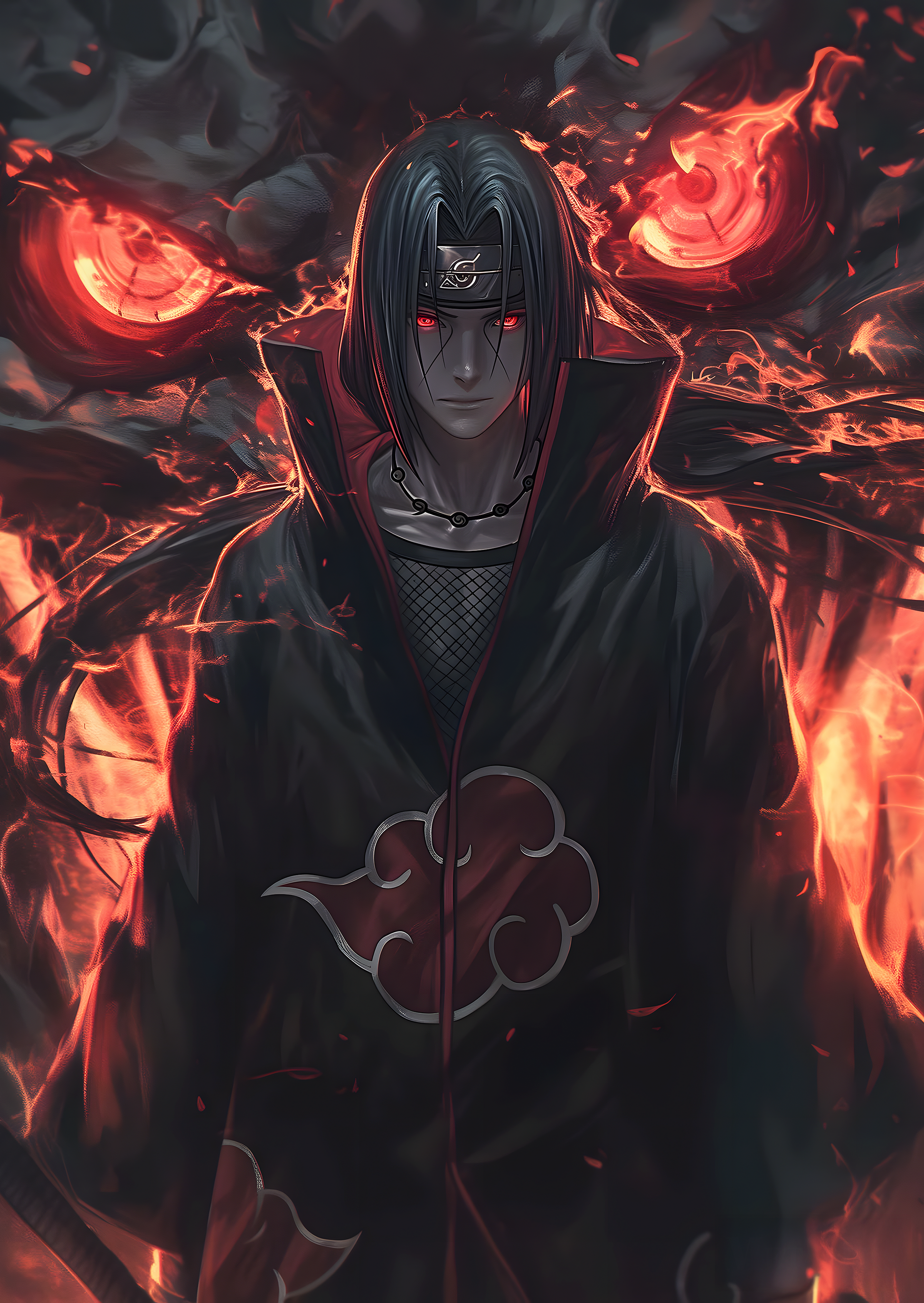 Itachi Uchiha Naruto metal wall art