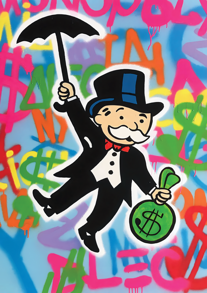 Alec Monopoly 3 | Graffiti metal poster artwork