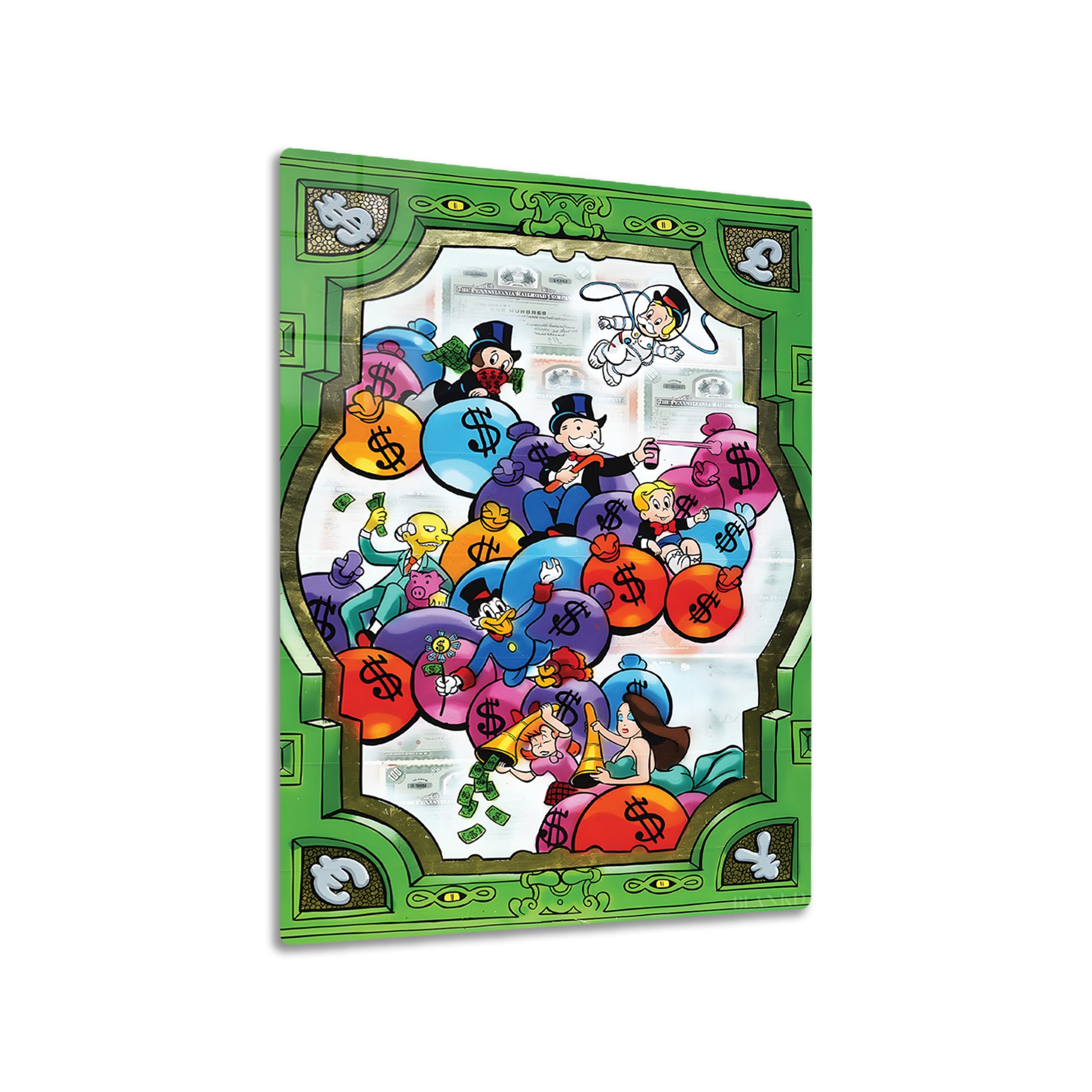 Alec Monopoly Green Frame | Graffiti