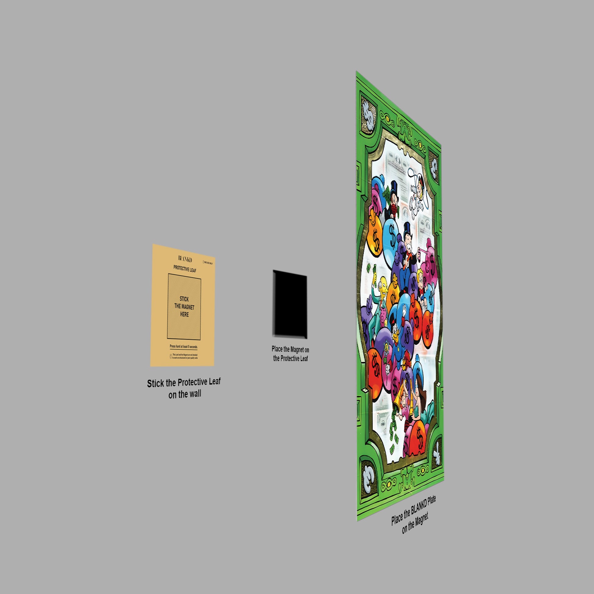 Alec Monopoly Green Frame | Graffiti