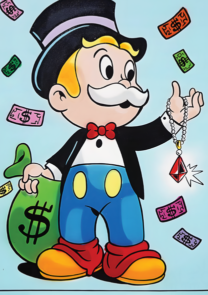 Alec Monopoly Jewel Necklace metal poster artwork