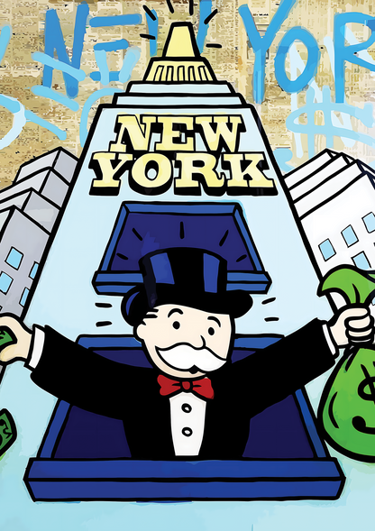 Alec Monopoly New York metal poster artwork