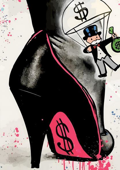Alec Monopoly Pink Bottoms metal poster artwork
