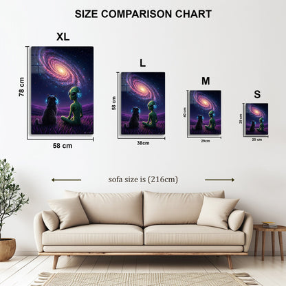 Alien & Cat Cosmic Vibes