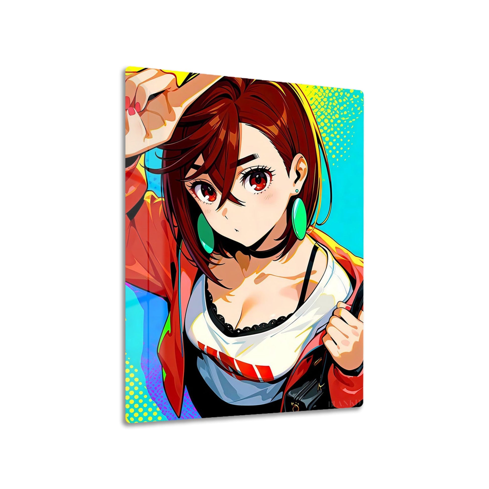 Anime Girl RedEyes Posing