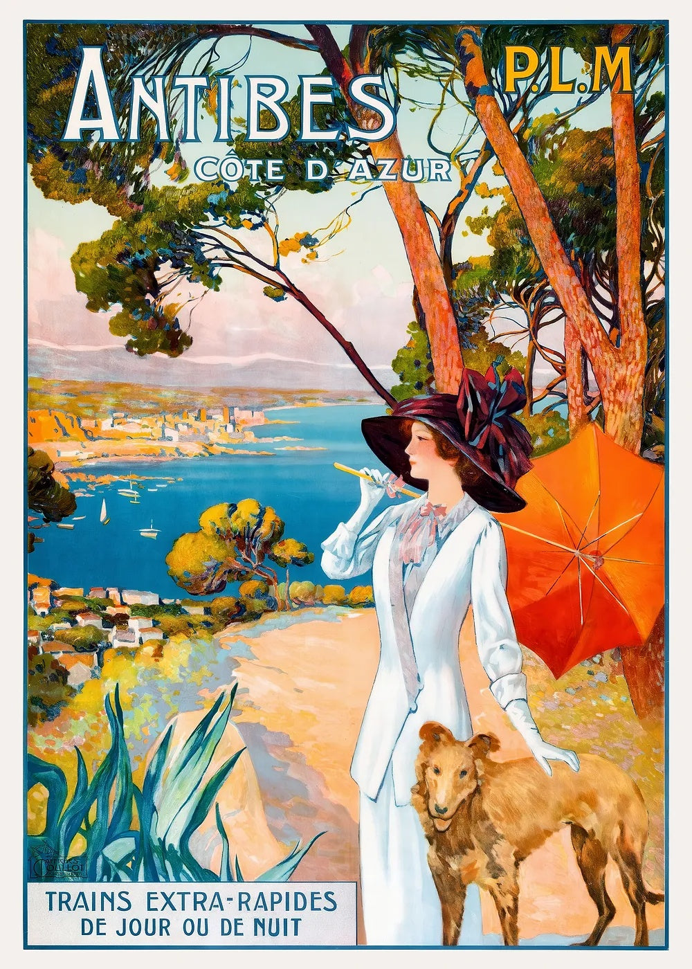Antibes, France metal poster artwork