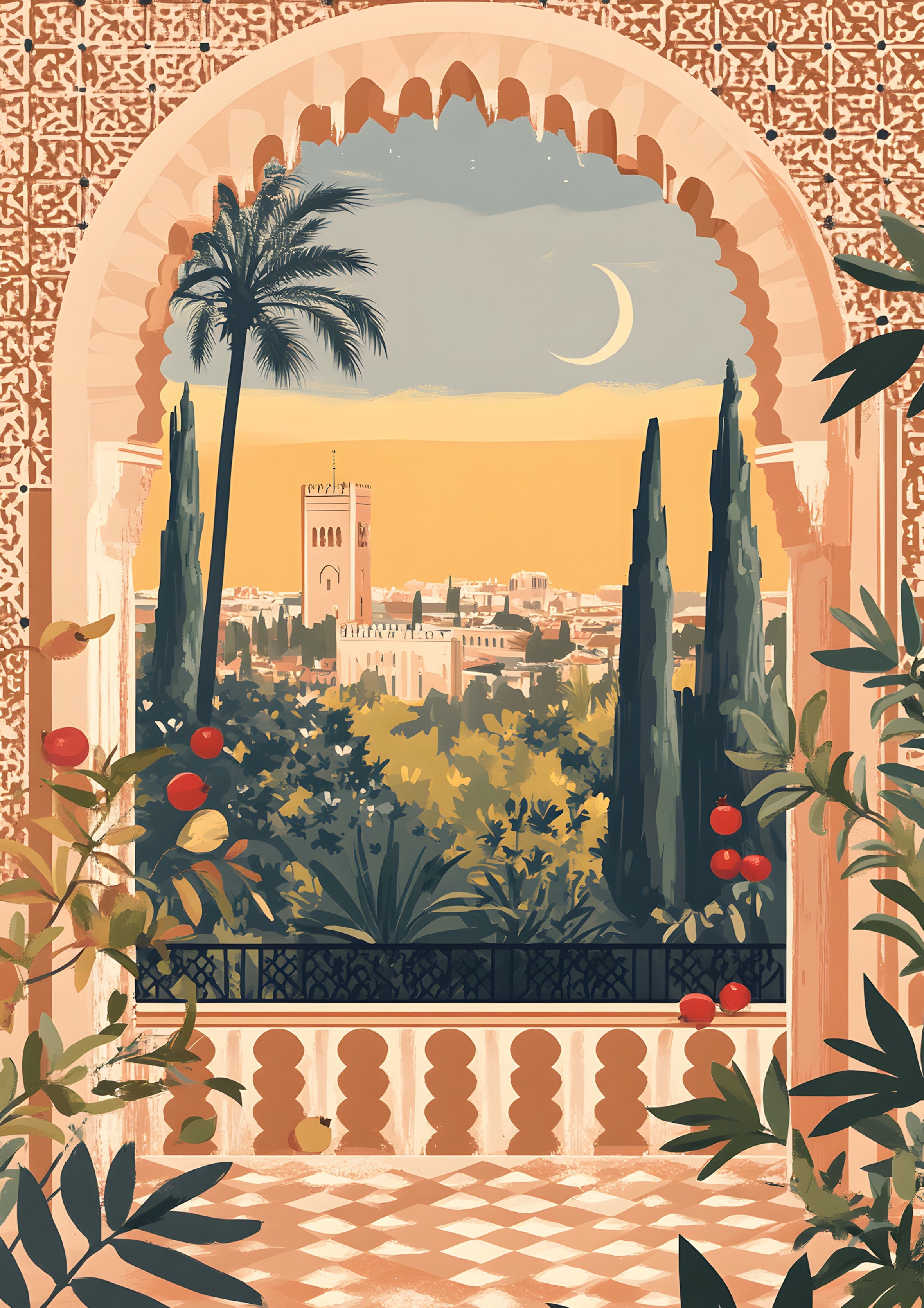 Arabic City 2 metal poster artwork