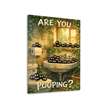 Are You Pooping Funny Susuwatari metal poster