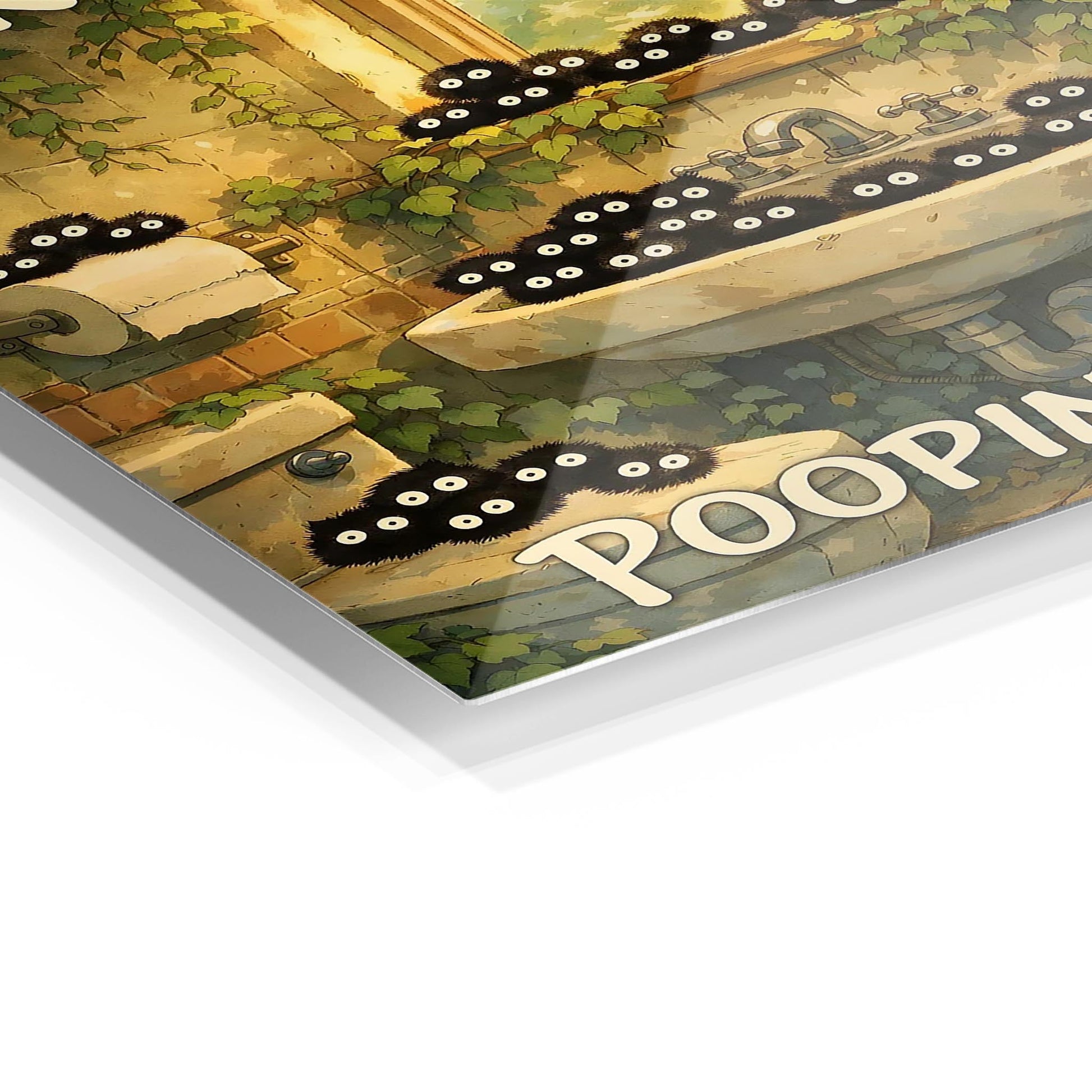 Are You Pooping Funny Susuwatari metal poster
