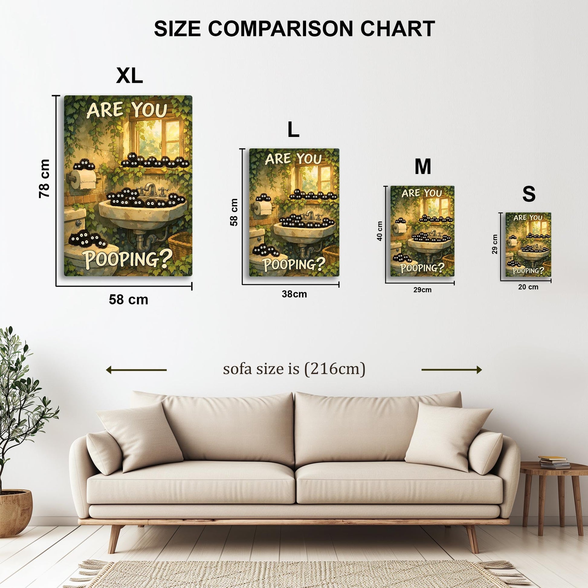 Are You Pooping Funny Susuwatari metal poster