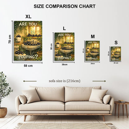 Are You Pooping Funny Susuwatari metal poster