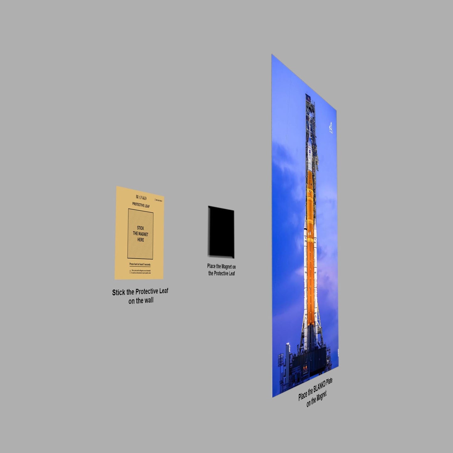 Artemis I mission metal poster