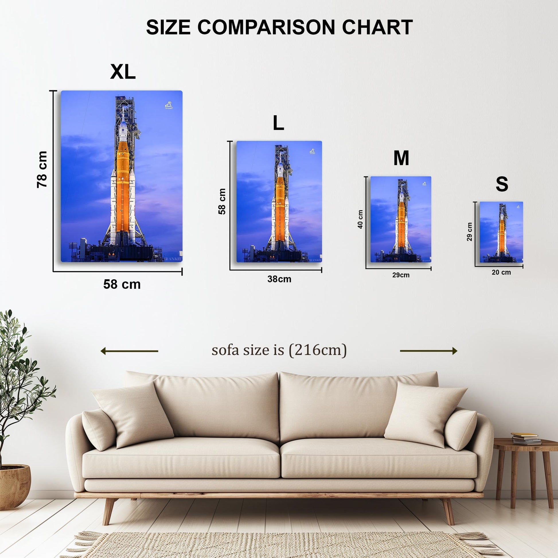 Artemis I mission metal poster