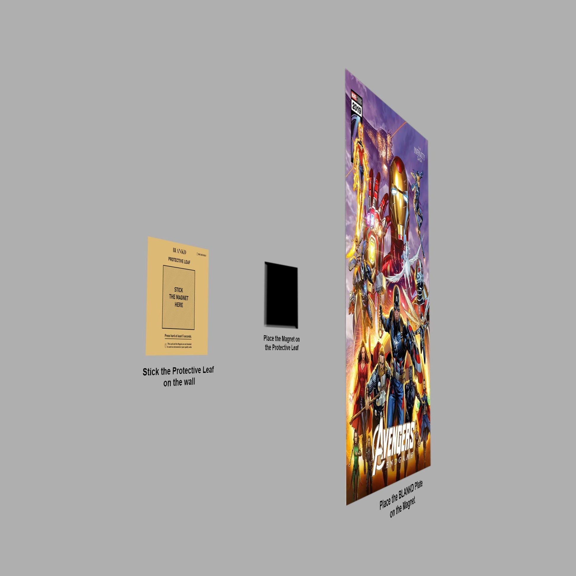 Avengers Endgame Comic metal poster