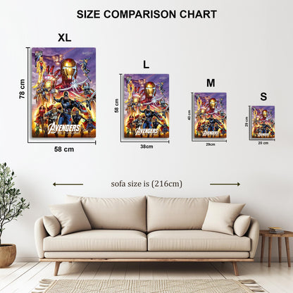 Avengers Endgame Comic metal poster