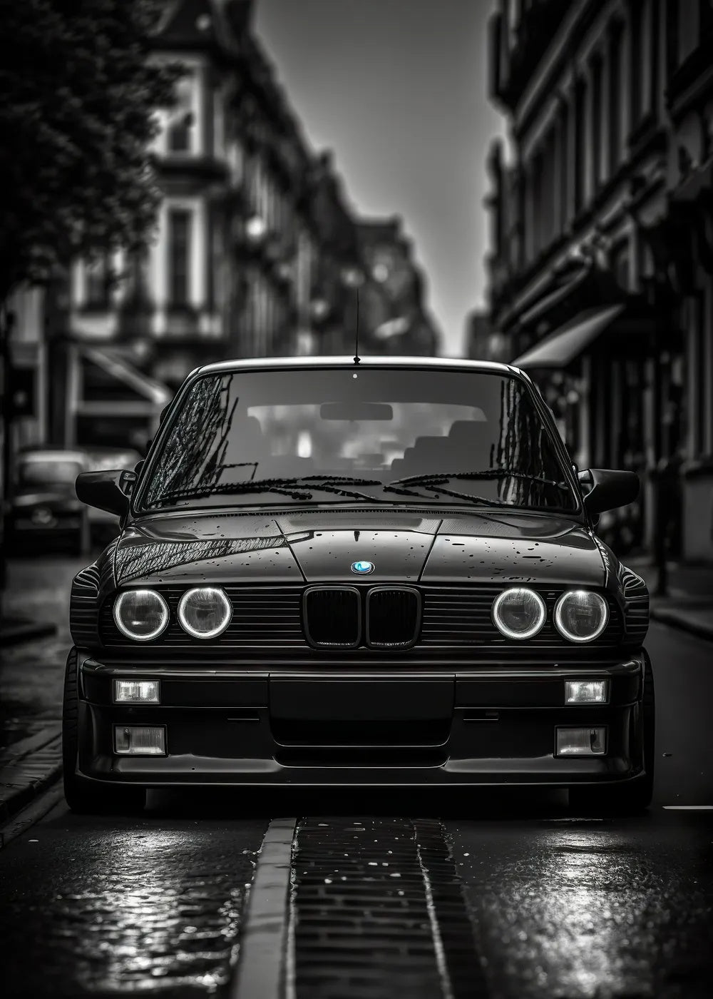 BMW E30 M3 metal poster artwork