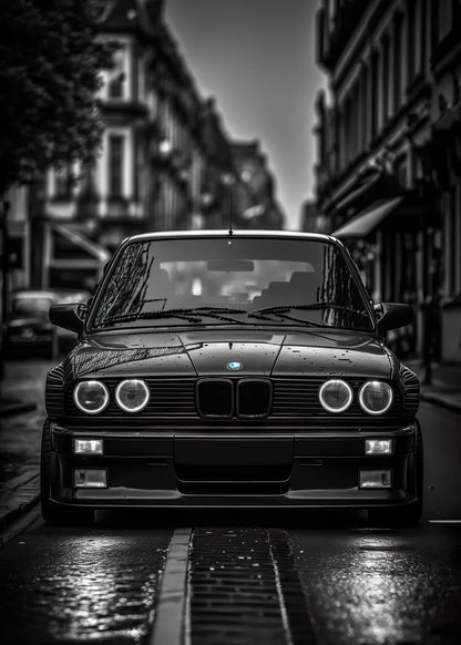 BMW E30 M3 metal poster artwork