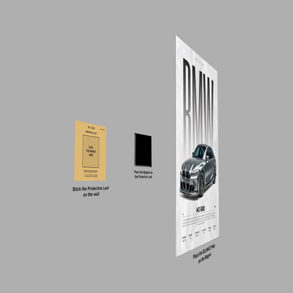 BMW M3 G80 car poster close-up detail
