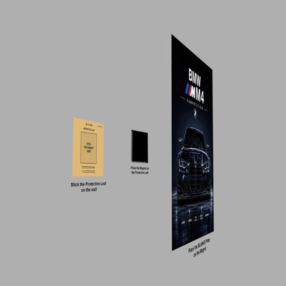 BMW M4 Competition poster close-up detail