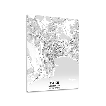 Baku Azerbaijan City Map
