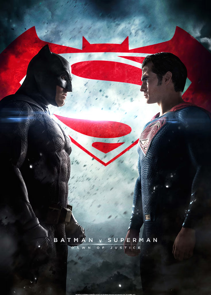 Batman vs Superman metal poster artwork