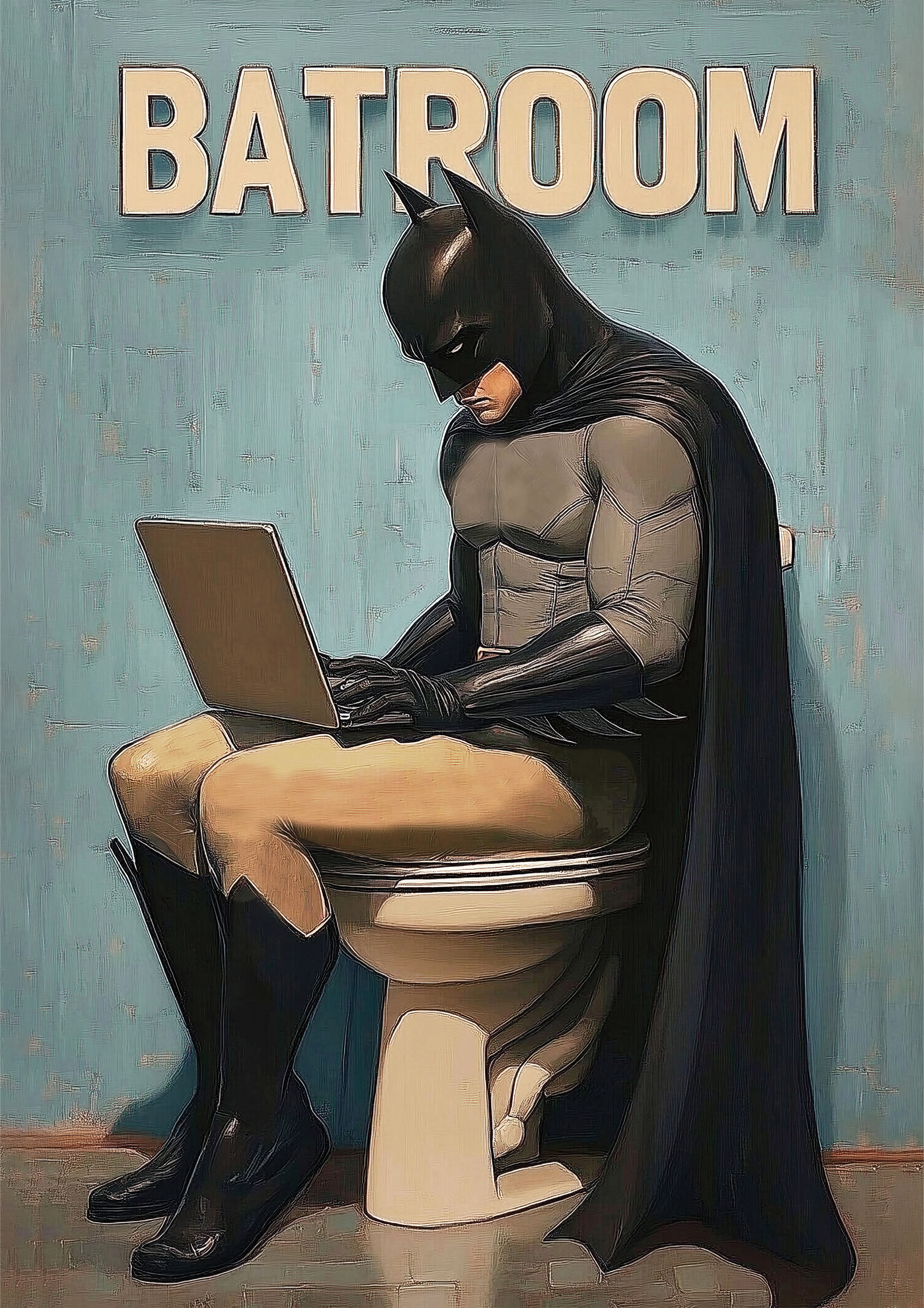 Batroom metal poster artwork