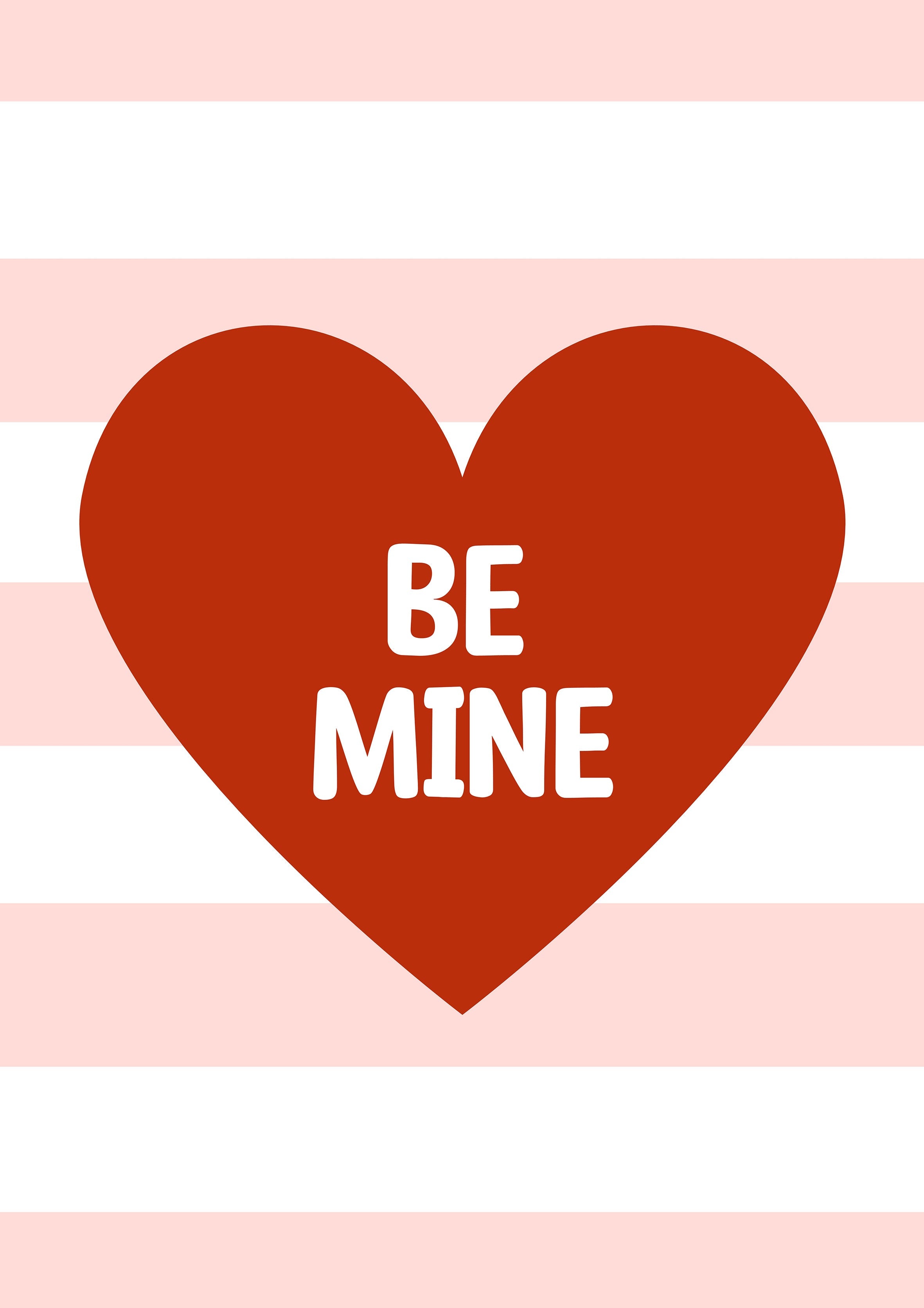 Be Mine metal poster artwork