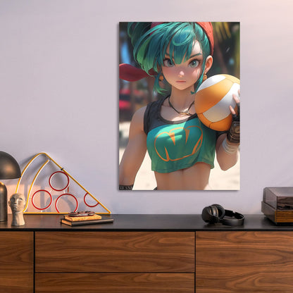 Beach Volleyball Girl Determined