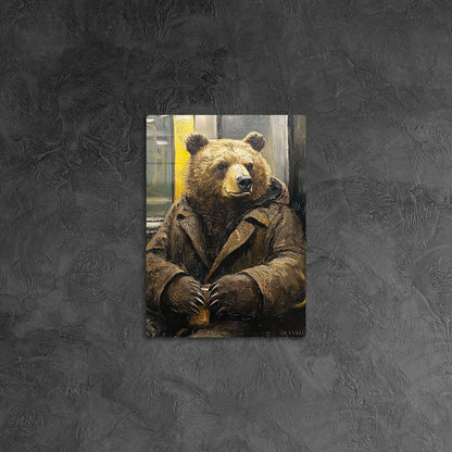 Bear Riding Subway 2