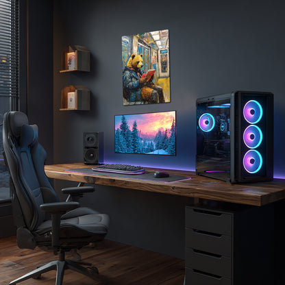 Bear Riding Subway 2