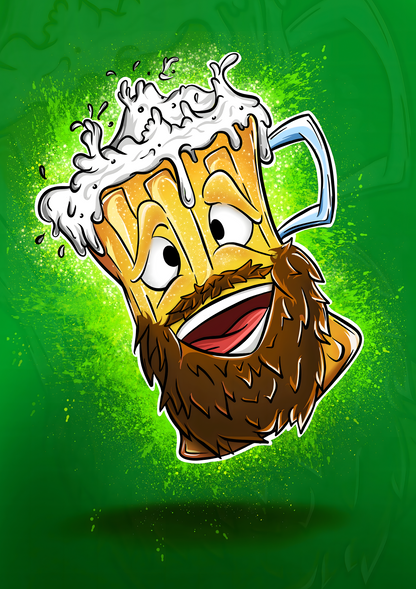 Beard Buddy metal poster artwork
