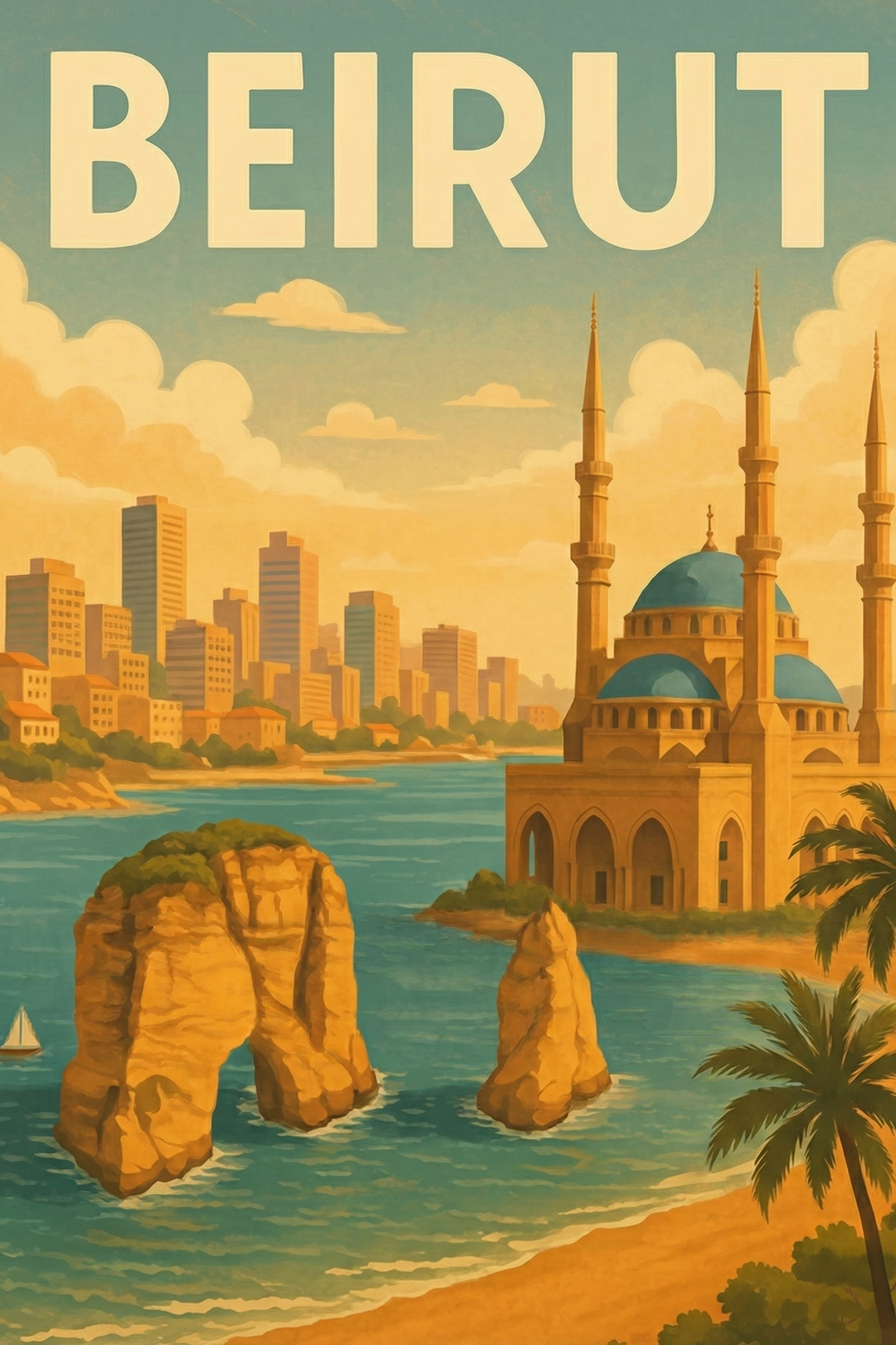 Beirut metal poster artwork