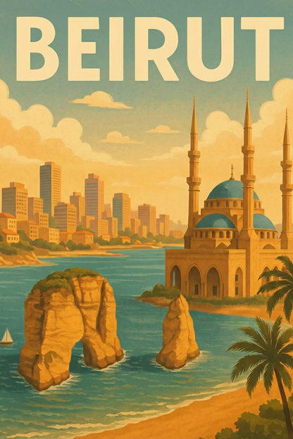 Beirut metal poster artwork