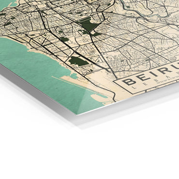 Beirut Map Colored