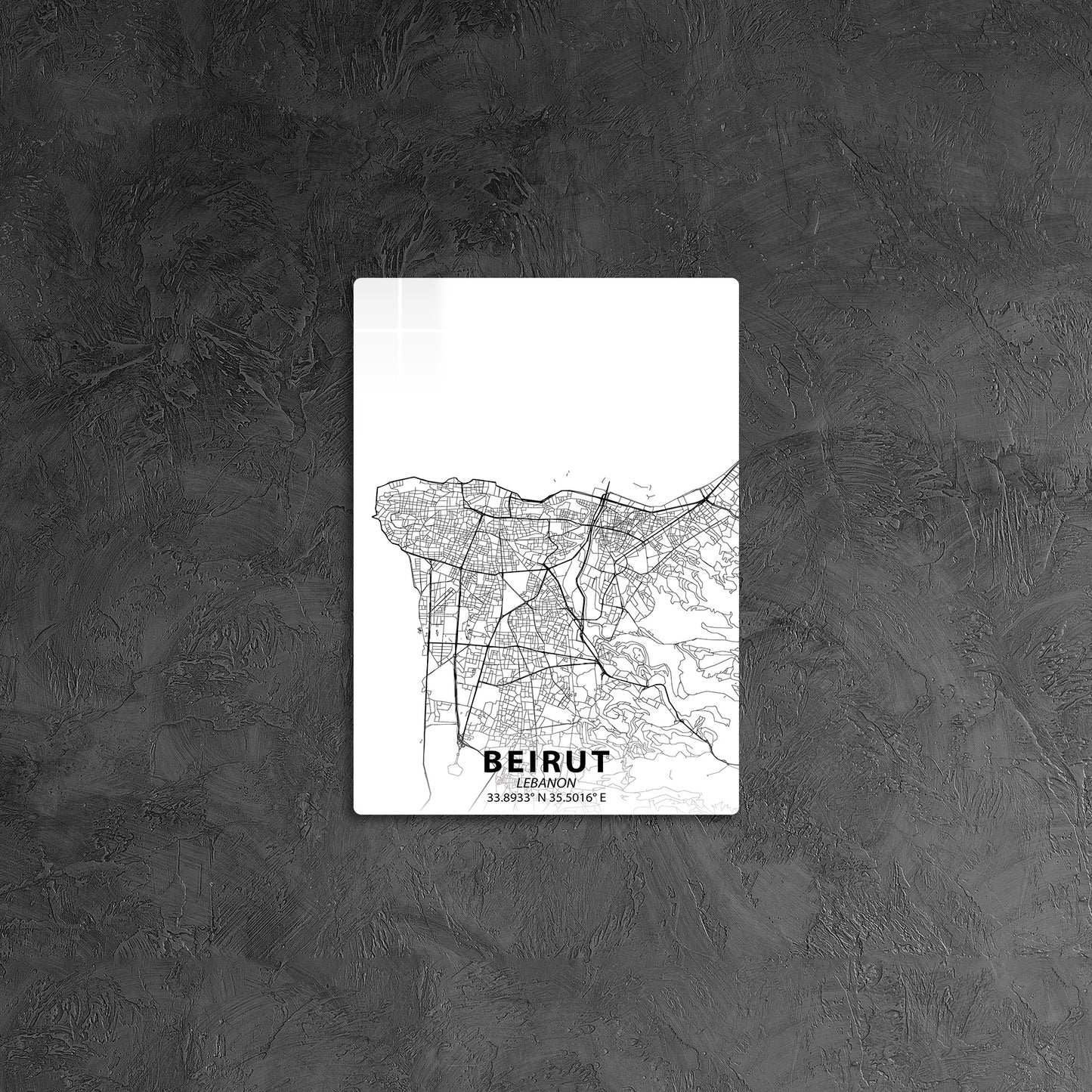 Beirut Minimalist Map