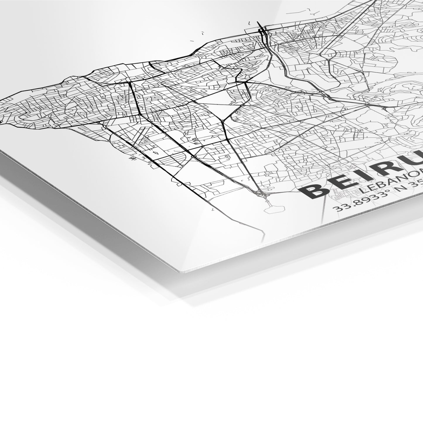 Beirut Minimalist Map