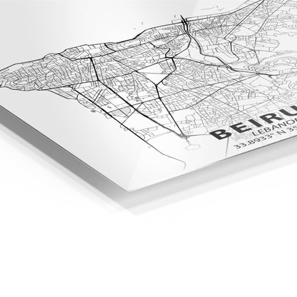 Beirut Minimalist Map